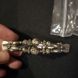 Silver Floral Hair Clip